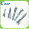 carbon steel Hex Head Wood Screw / wood screw hex head / wood screw